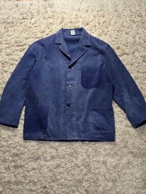VTG 70s Italian Cotton Chore Coat 23x27